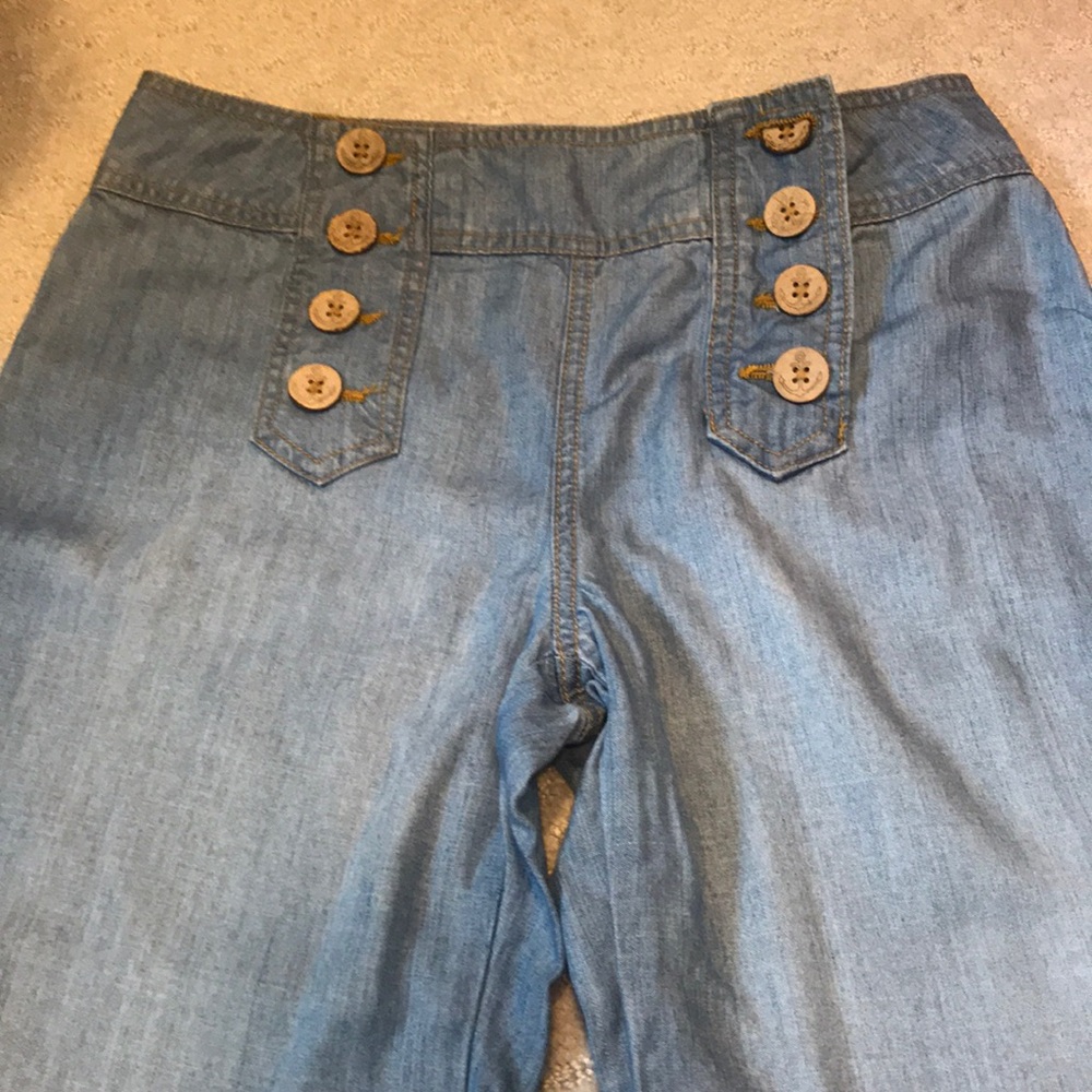Anthropologie “Elevenses” Soft wide leg jeans
